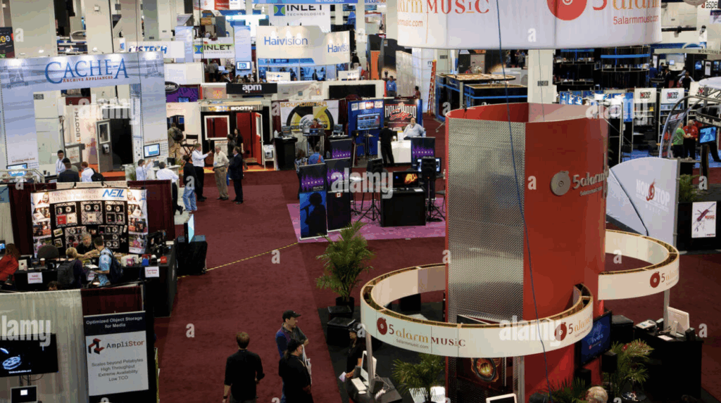 las vegas trade show exhibits in convention center