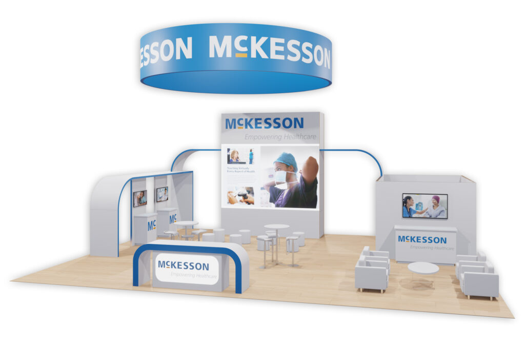 customize your trade show booth in las vegas. McKesson Booth.