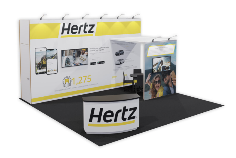 Hertz trade show booth display exhibit