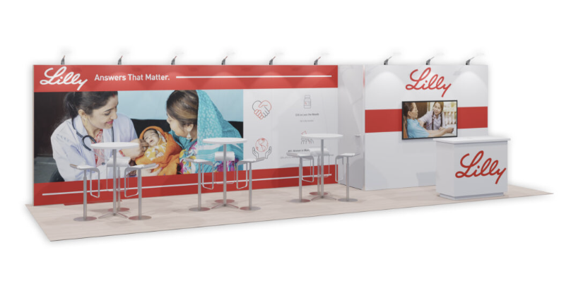 Lilly 10x30 trade show booth display exhibit