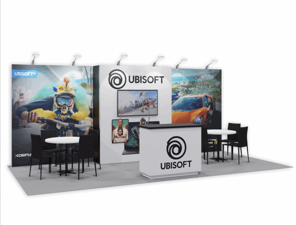 ubisoft 10x20 trade show booth display exhibit
