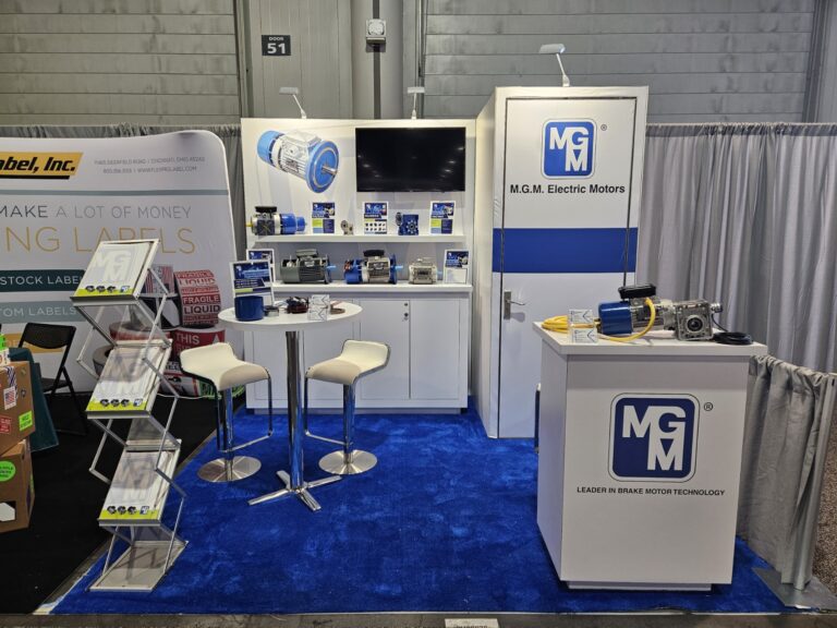 MGM Electric Motors 10×10 At pack Expo 2025