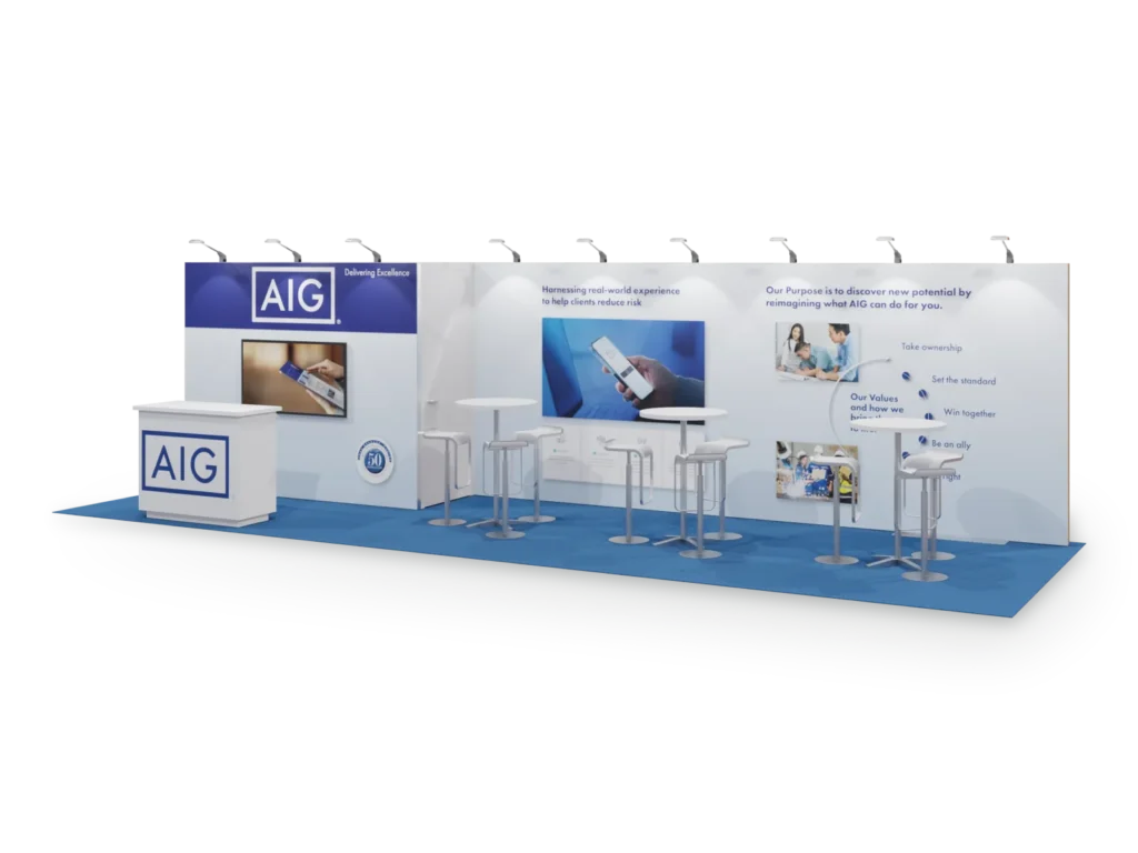 10×30 trade show booth design 1030 3CL