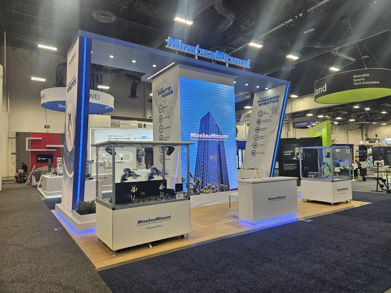 Prime Exhibits trade show booth on the show floor